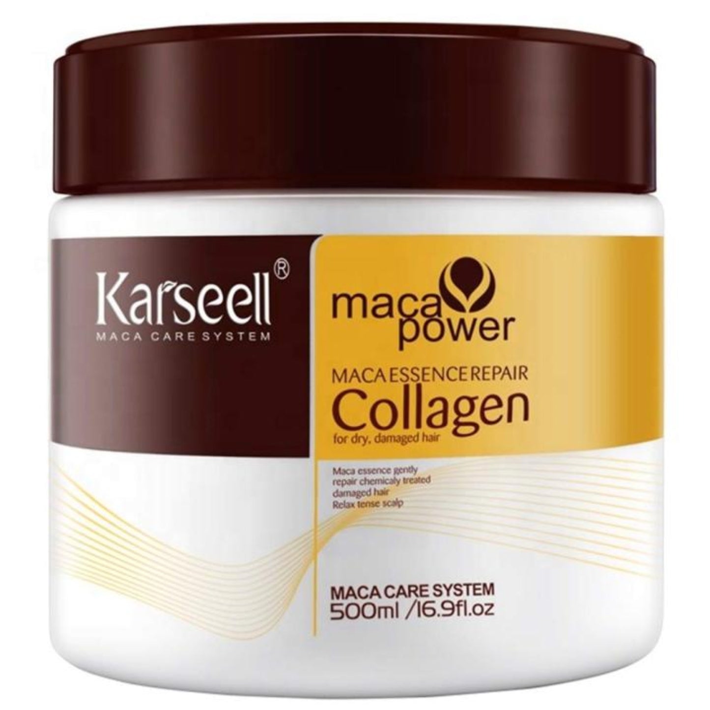 Karseell Collagen Deep Repair Hair Mask 500ml Argan Oil & Collagen for Smooth, Shiny Hair