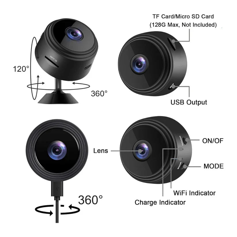 Smart WiFi Security Camera – 1080P HD