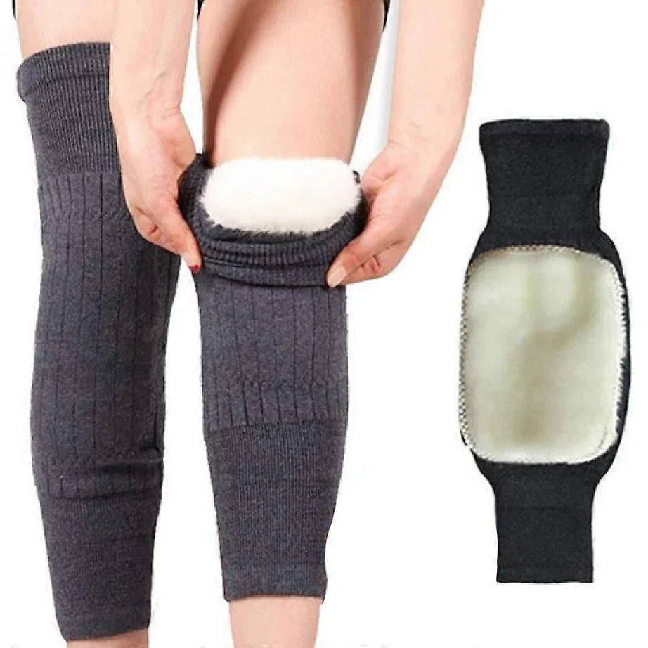 1 Pair Winter Wool Knee Pads Warm