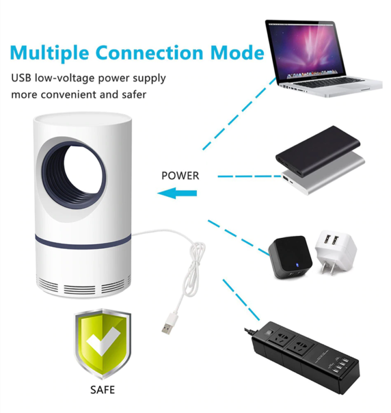 Portable USB Mosquito Killer Lamp – Silent & Eco-Friendly