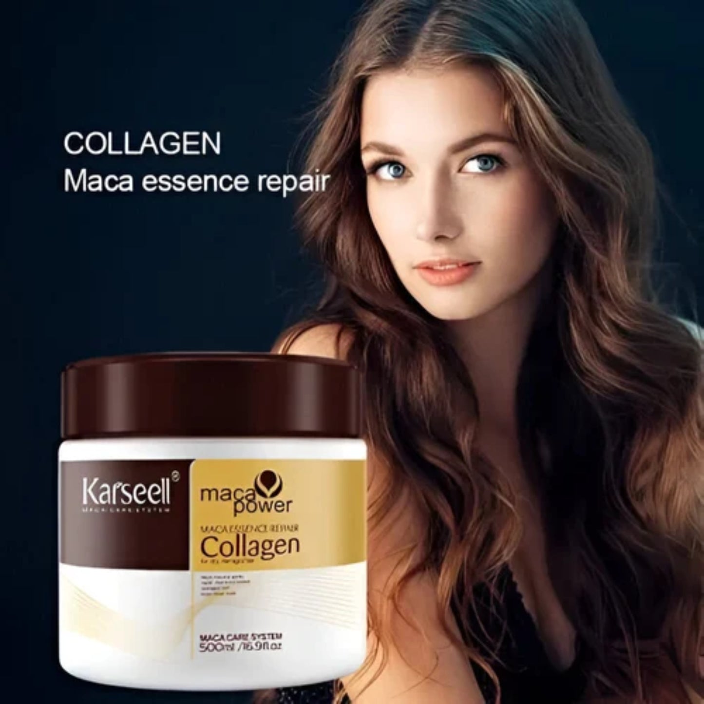 Karseell Collagen Deep Repair Hair Mask 500ml  Argan Oil & Collagen for Smooth, Shiny Hair