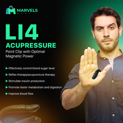 Magnetic LI4 Acupressure Clip for Sugar Control