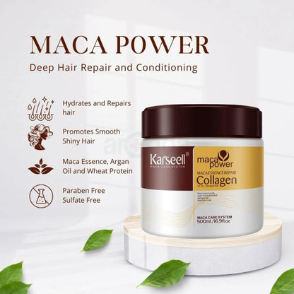 Karseell Collagen Deep Repair Hair Mask 500ml  Argan Oil & Collagen for Smooth, Shiny Hair