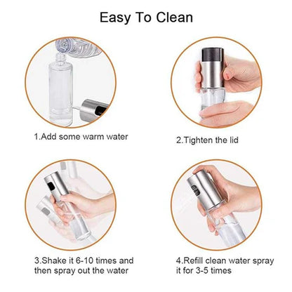 Food-grade Glass Oil Spray Transparent Vinegar Bottle for Cooking