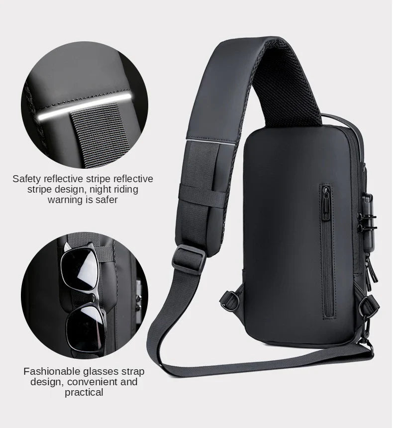 Multifunction Anti-Theft USB Charging Crossbody Shoulder Bag – Style Meets Security