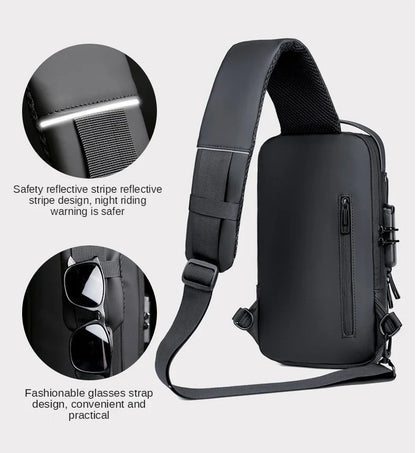 Multifunction Anti-Theft USB Charging Crossbody Shoulder Bag – Style Meets Security