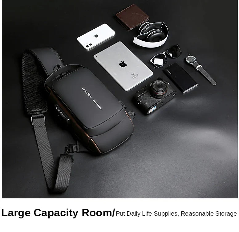 Multifunction Anti-Theft USB Charging Crossbody Shoulder Bag – Style Meets Security