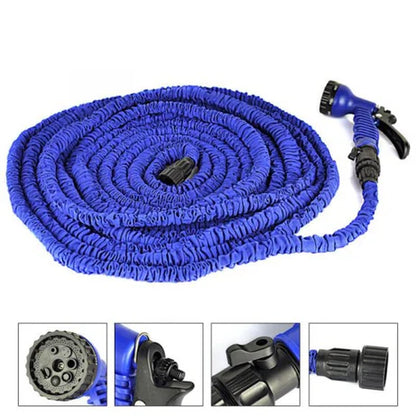 Expandable Hose Pipe with 7-Mode Nozzle – 100 FT