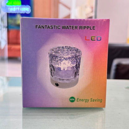 Water Ripple Lamp 16-Color Rotating Night Light