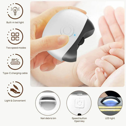 Automatic Electric Nail Clipper – Safe &amp; Gentle for Babies