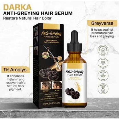 Anti-Greying Hair Serum Hair Darkening Natural Blackout Serum Hair Growth Serum