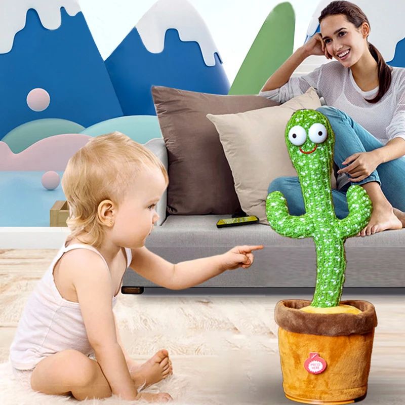 Dancing Cactus Toy – Sings, Dances &amp; Repeats What You Say