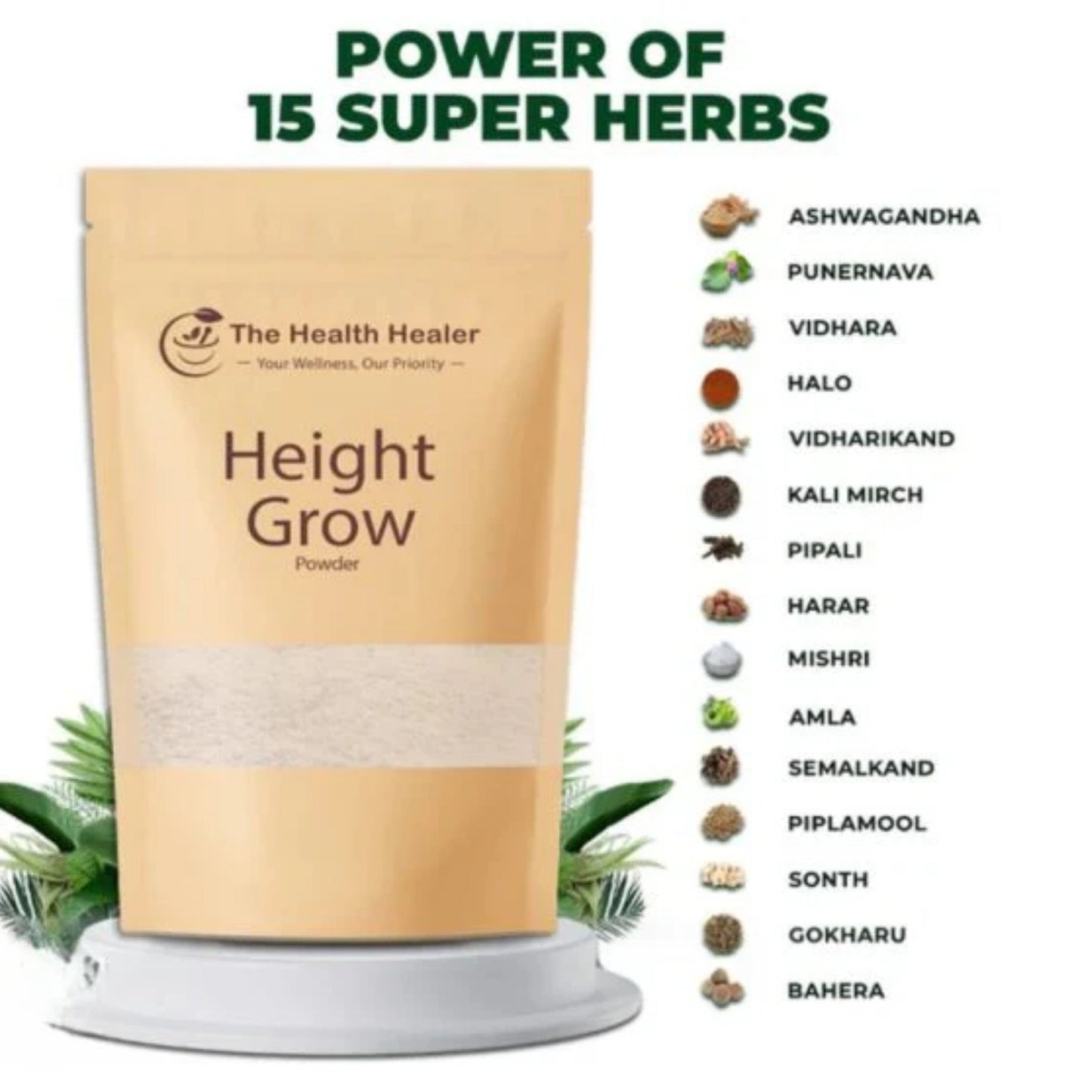 Health Healer Height Growth Powder – Naturally Boost Your Height & Confidence 100g