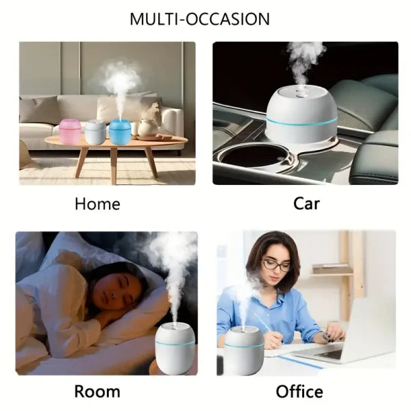 Humidifier with Warm LED Outline – Fresh Air & Relaxing Glow
