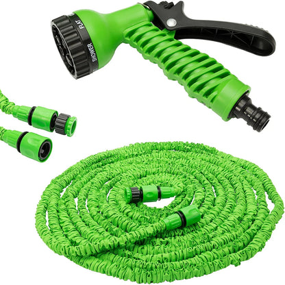 Expandable Hose Pipe with 7-Mode Nozzle – 100 FT