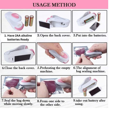 Portable Snack Bag Sealer – Moisture-Proof Heat Sealer